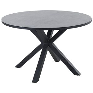 Table De Jardin En Aluminium Gris Et Noir ? 120 Cm Maletto - Publicité