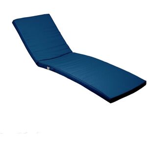 Coussin Bain De Soleil / Matelas Pour Transat Dehoussable- 185x55x5cm - Bleu Petrole - Publicité