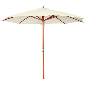 Vidaxl Parasol 300x258 Cm Blanc Sable - Publicité