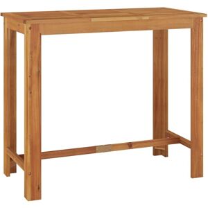 Vidaxl Table De Bar De Jardin 120x60x105 Cm Bois D'acacia Solide - Publicité