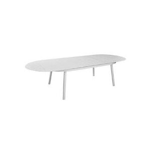 Proloisirs Table De Jardin Oblongue Dublin 230 / 300 X 120 Cm - Blanc - Aluminium - Publicité