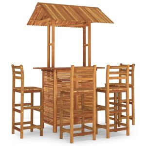 Vidaxl Ensemble De Bar De Jardin 5 Pcs Bois D'acacia Solide - Publicité