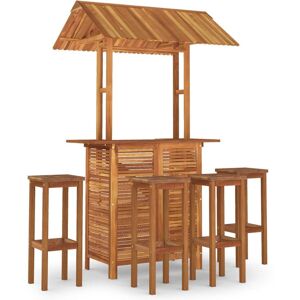 Vidaxl Ensemble De Bar De Jardin 5 Pcs Bois D'acacia Solide - Publicité