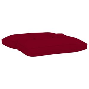 Vidaxl Coussin De Repose-Pied Palette Rouge Bordeaux Tissu - Publicité