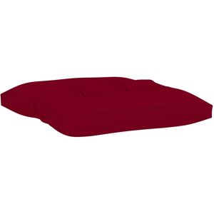 Vidaxl Coussin De Repose-Pied Palette Rouge Bordeaux Tissu - Publicité