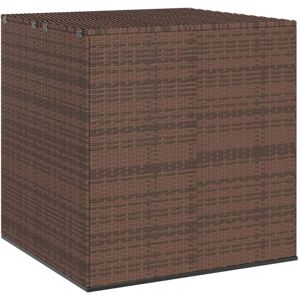 Vidaxl Boîte À Coussins De Jardin Résine Tressée 100x97,5x104cm Marron - Publicité