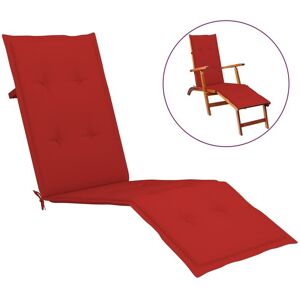 Coussin De Chaise De Terrasse Rouge (75+105)X50x3 Cm Vidaxl - Publicité