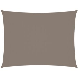 Vidaxl Voile De Parasol Tissu Oxford Rectangulaire 4x6 M Taupe - Publicité