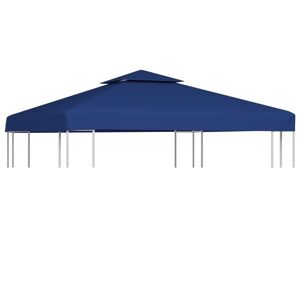 Toile de Rechange Imperméable pour Gazebo Tonelle Pergola 270 g/m² Bleu Foncé 3 x 3 m - Publicité