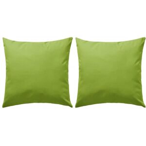 Vidaxl Oreiller D'extã©Rieur 2 Pcs 45 X 45 Cm Vert Pomme - Publicité