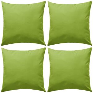 Vidaxl Oreiller D'extã©Rieur 4 Pcs 45 X 45 Cm Vert Pomme - Publicité