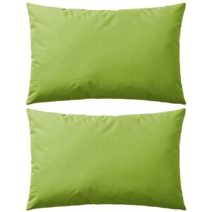 Vidaxl Oreiller D'extã©Rieur 2 Pcs 60 X 40 Cm Vert Pomme - Publicité