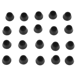 Sodial(R) 20pcs Noir Chaise Lit Table Meubles Caoutchouc Jambe Embouts 16mm Dia - Publicité