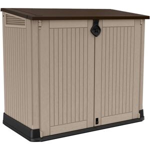 Habitat et jardin Coffre Jardin En Résine "Caracas" - 880l - 132 X 71.5 X 113.5 Cm - Beige - Publicité