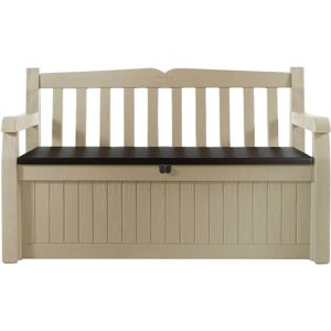 Coffre-Banc De Jardin Bogota - 265l - 140 X 60 X 84 Cm - Beige - Publicité