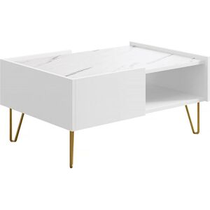 Habitat et jardin Table Basse "Narine L97" - 97 X 45 X 65 Cm - Blanc - Publicité