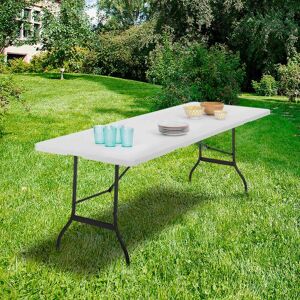 Table Pliante D'appoint Portable 180 Cm Pour Camping Ou Réception - Publicité