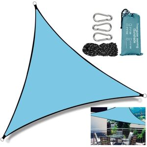 Auvent Triangulaire de Voiles d'ombrage, 3x3x3m Voile d'ombrage ImpermÃ©able Couverture d'auvent de Bloc UV Auvent RÃ©sistant et Respirant pour Jardin Terrasse Balcon Piscine Camping - Publicité