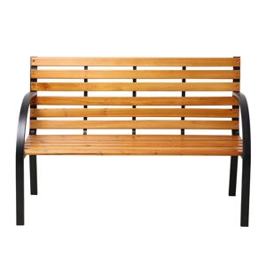 Axi Otis Banc De Jardin Bois - Structure Acier Noir Mat - Bois De Cèdre - Banc De Jardin 2 Places - Banc Extérieur Ou Intérieur - Banquette Extérieur 122x60x83 Cm. Publicité