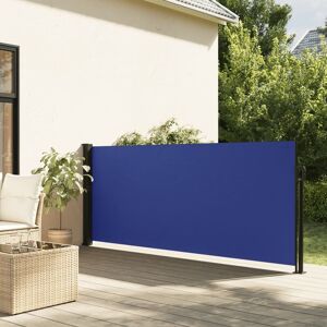 Vidaxl Auvent Latéral Rétractable Bleu 120x300 Cm - Publicité