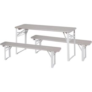 roba Table et bancs enfant pique-nique Outdoor bois lasure gris