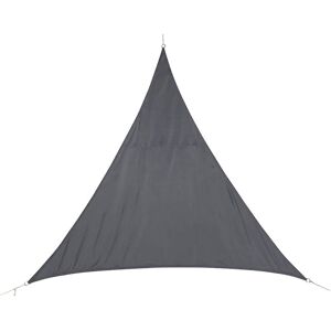 Hespéride Voile d'ombrage triangulaire CURACAO Gris 5 x m - Polyester Hespéride