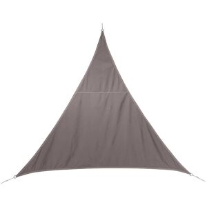 Hespéride Voile d'ombrage triangulaire CURACAO Taupe 5 x m - Polyester Hespéride