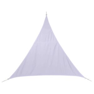Hespéride Voile d'ombrage triangulaire CURACAO Blanc 5 x m - Polyester Hespéride