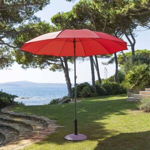 Hespéride Parasol droit rond inclinable BOGOTA Coquelicot 2,5 m - Acier traité époxy Ancien prix : 69,99€ Hespéride