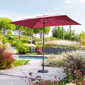 Hespéride Parasol droit rectangulaire inclinable LOOMPA Bordeaux 3 x 2 m - Aluminium Ancien prix : 59,99€ Hespéride