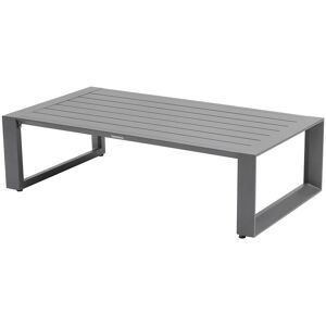 Hespéride Table basse de jardin rectangulaire ALLURE Graphite 130 x 70 36 cm - Aluminium traité époxy Hespéride