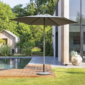 Hespéride Parasol droit rond inclinable SOYA Ardoise 2,7 m - Acier, Polyester Ancien prix : 39,99€ Hespéride