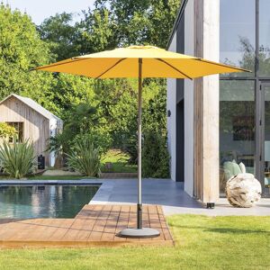 Hespéride Parasol droit rond inclinable SOYA Jaune moutarde 2,7 m - Acier, Polyester Ancien prix : 39,99€ Hespéride