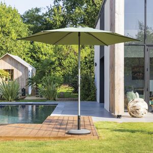 Hespéride Parasol droit rond inclinable SOYA Vert Olive 2,7 m - Acier, Polyester Ancien prix : 39,99€ Hespéride