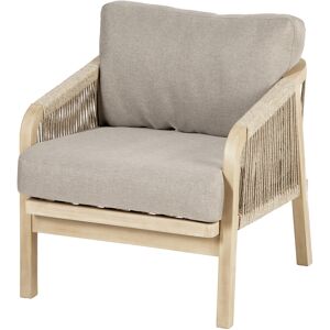 Hespéride Fauteuil de salon jardin PAPOUASIE Acacia Polyester, certifié FSC® Hespéride