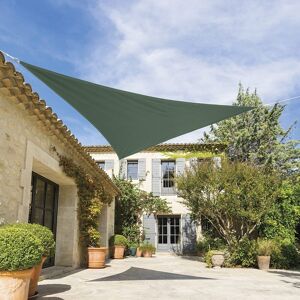 Hespéride Voile d'ombrage triangulaire SHAE Vert olive 3 x m - Polyester Hespéride
