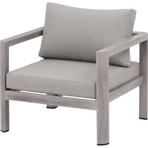 Hespéride Fauteuil de salon jardin JAUCA Noisette   Gris boisé Aluminium, Polyester - Ancien prix : 279€ Hespéride