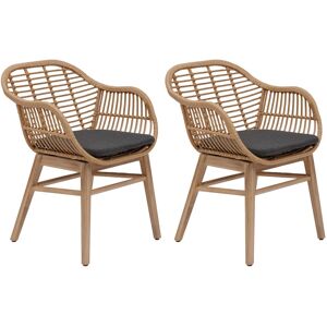 Lot de 2 fauteuils jardin TURIA Acacia certifié FSC® - Ancien prix : 298€ Hespéride - Publicité