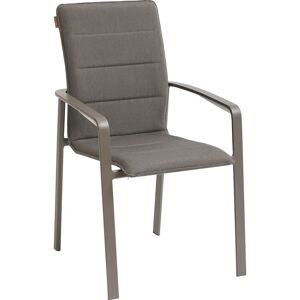 Hespéride Fauteuil de jardin empilable DIESE Mocha   Praline Aluminium traité époxy - Ancien prix : 119€ Hespéride