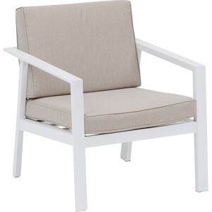 Hespéride Fauteuil de salon jardin PAVANE Blanc Aluminium traité époxy, Polyester Hespéride