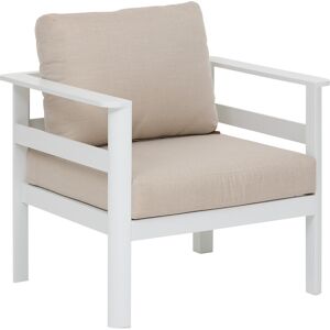 Hespéride Fauteuil de salon jardin PARADIZE Blanc Aluminium traité époxy, Oléfine Hespéride