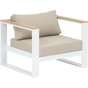 Hespéride Fauteuil de salon jardin EMPERIA Blanc Aluminium traité époxy, Polyester Hespéride