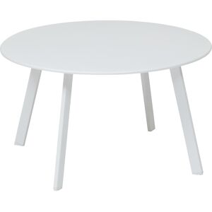 Hespéride Table d'appoint de jardin ronde SAONA Blanc mat 70 x 40 cm - Acier traité époxy Hespéride