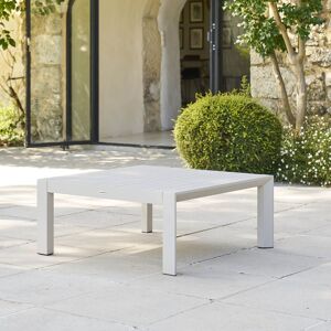 Hespéride Table basse de jardin carrée ÉVASION Argile 89 x cm - Aluminium traité époxy Hespéride