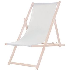 SPRINGOS® Transat de Jardin Chaise longue pliante en bois de plage 120 kg - Publicité