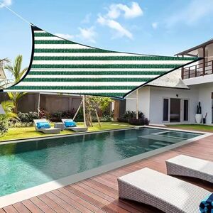 Auvent pare-soleil extérieur résistant aux UV conception respirante Installation facile piscine jardin bloc UV auvent Protection solaire auvent - Publicité