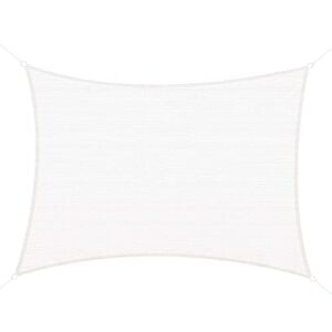 HOMCOM Voile d'ombrage rectangulaire 4 x 6 m Toile en HDPE Solaire taud de Soleil crème - Publicité