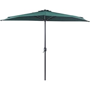 Beliani Parasol de Jardin Semi Circulaire Ombrage 270 cm en Polyester Vert Galati - Publicité