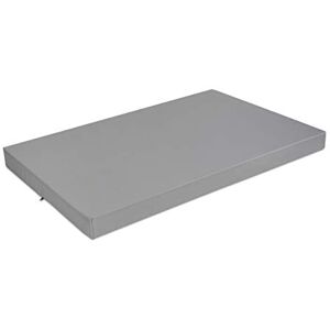 SuperKissen24. Matelas Coussin Dossier pour Palette Canapé 120x80 cm Intérieur/Extérieur – imperméable – Mousse Gris - Publicité