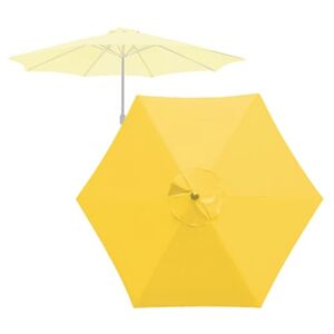 GZDXBF 2/2,7/3 M + 6/8 Bras Auvent De Rechange pour Parasol, Tissu De Rechange Anti-Ultraviolet pour Terrasse, Cour, Plage (Auvent Uniquement) (Color : Yellow, Size : 6 Ribs: 3m/9.8ft) - Publicité